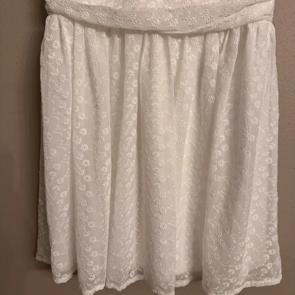LULUS Be The Cutest White Eyelet‎ Embroidered Mini Dress - Image 6