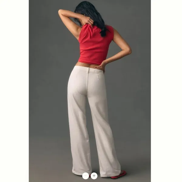 Anthropologie Pilcro Vintage Column High-Rise Wide-Leg Jeans - Image 3
