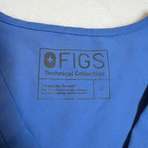 FIGS Technical Collection V-Neck Casma Three-Pocket Scrub Top Size Small - Image 4
