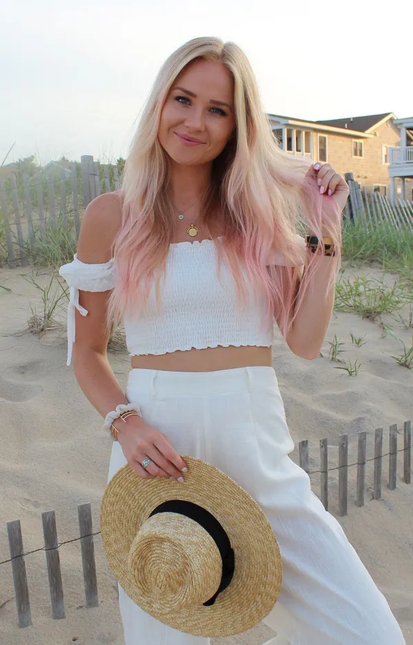 Showpo White Crop Puff Sleeve Top - Image 3