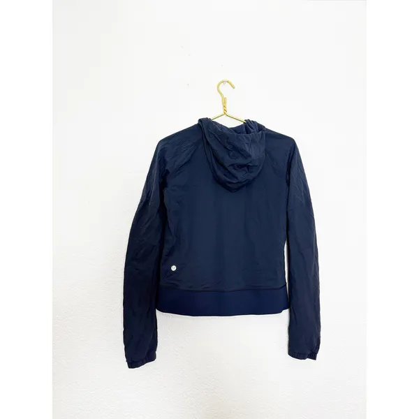 Lululemon Street To Studio Jacket Size 6 Navy Lightweight Hoodie Zip Up - Image 12