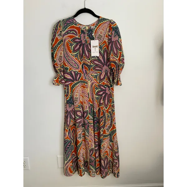 Tyler Boe Silk Midi‎ dress NWT size small $229 - Image 3
