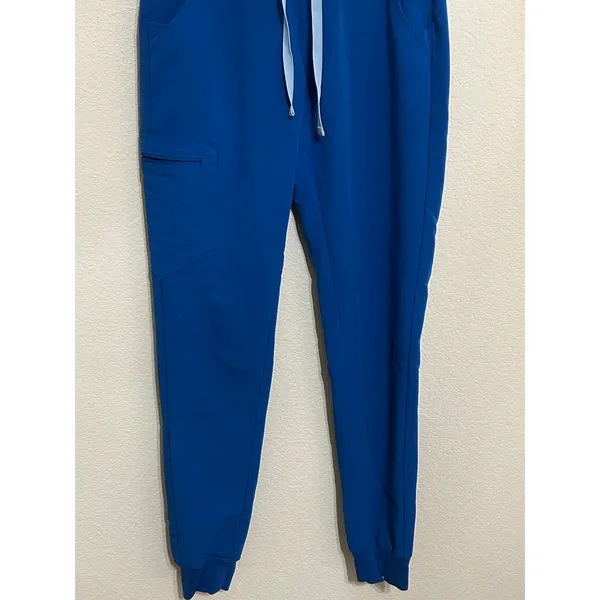 FIGS Women's Size XS Scrub Pants Blue Joggers Stretch Dentist Medical Trousers - Image 4