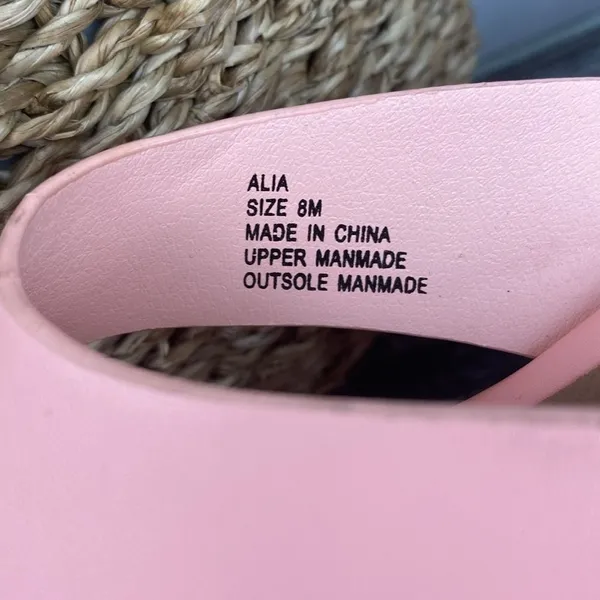 L*Space Pink Platform Wedge Thong Shoes 8 - Image 8