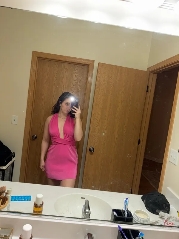 Hello Molly Mini Dress Pink - Image 4