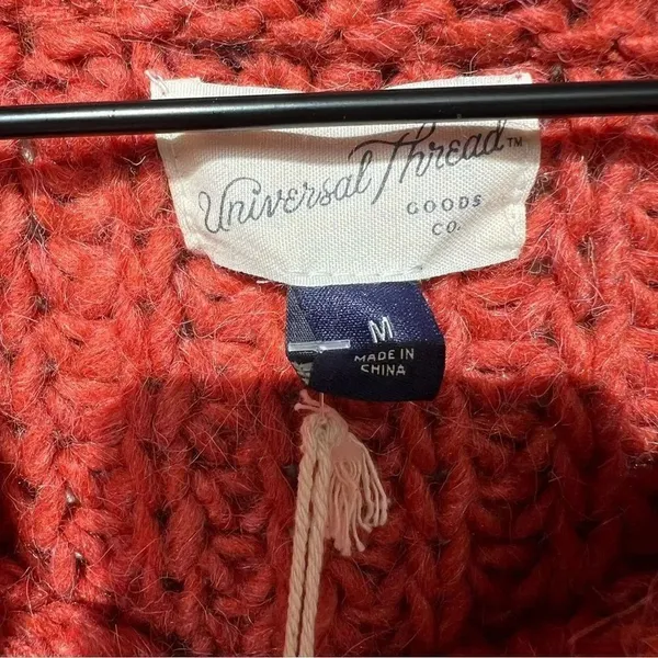 NWT Universal Thread Rust Chunky Cable Knit Mock Turtleneck Pullover Sweater M - Image 5