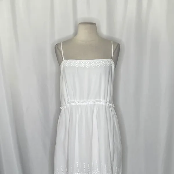NWT!! J. CREW Sorrento Dress Cotton Voile Solid White Bridal Preppy XXS XX-Small - Image 3