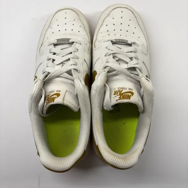 Nike Air Force 1 Sneakers Womens 8 White Bronze DV3808-101 Low Top - Image 8