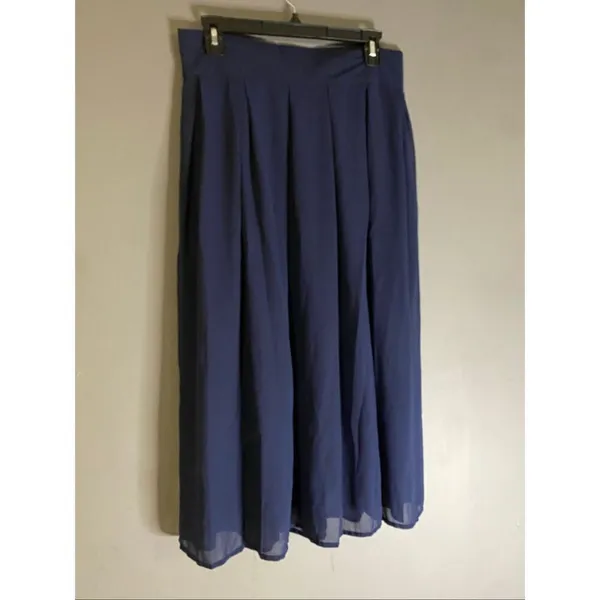 Boutique Navy Pleated Straight Skirt Size XXL NWOT - Image 2