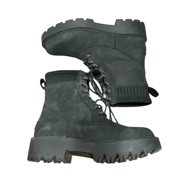 Ugg Womens Black Ballard Lace Up Boot Size 8 - Image 3