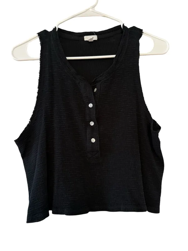 Aerie Sunspun Waffle Cropped Tank Top - Image 7