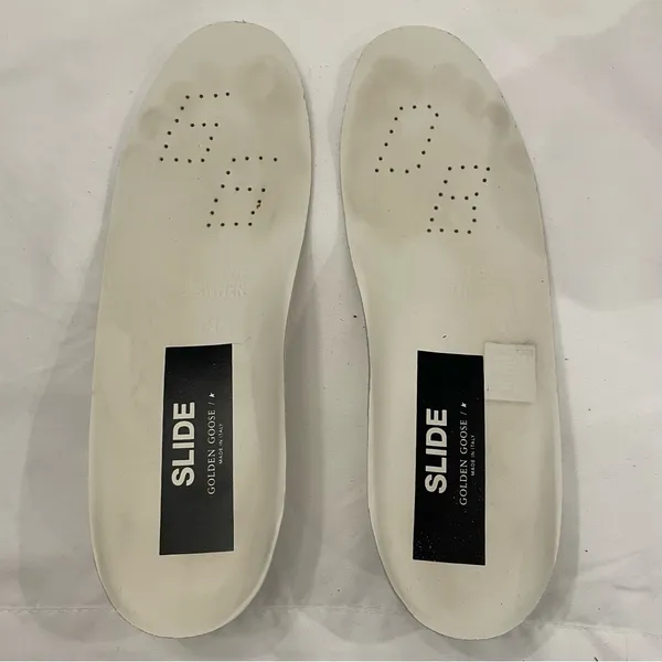 Golden Goose Women's Slide Black with Studs size 41, US 11‎ with Swarovski Laces - Image 10