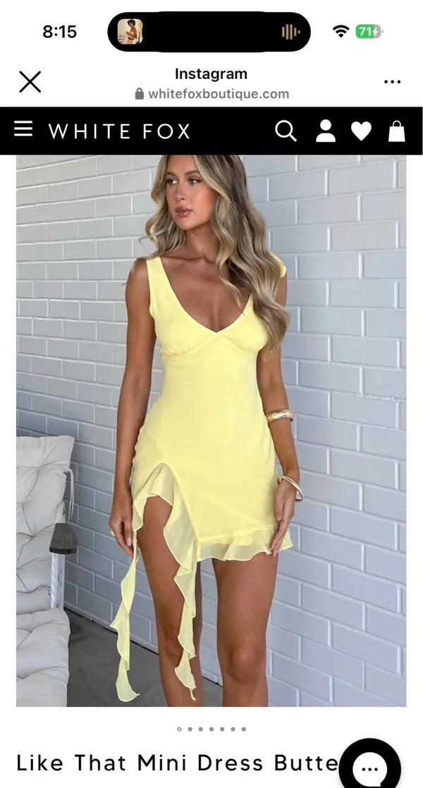 White fox boutique dress - Image 2