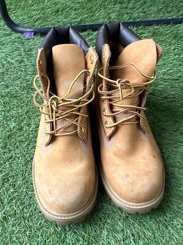 Timberland 6 Inch Premium Waterproof Boot 'Wheat' Nubuck Size 4.5 Women’s Size 6 - Image 4