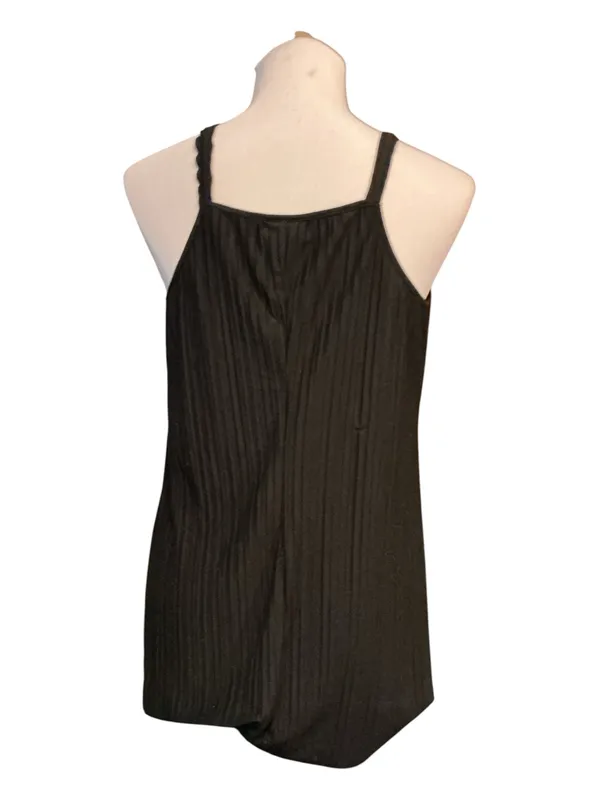 A New Day Black Ribbed Knit Camisole Tank Top - Size M - Image 2