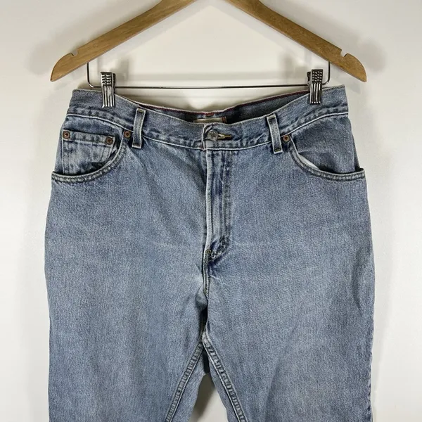 Vintage Levi’s 550 Relaxed‎ Tapered Jeans 100% Cotton | Size 14 M Casual 90’s - Image 4