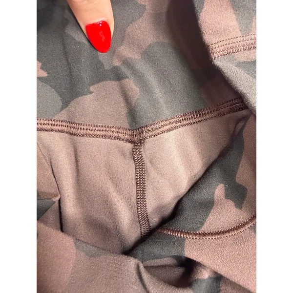 Lululemon Sz 8 Align Crop 23" Heritage 365 Camo Brown Earth Multi Cropped W6BD6S - Image 5