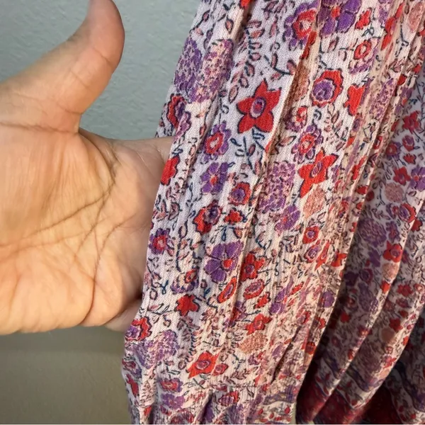 Knox Rose boho Floral V-Neck Dress SZ:L - Image 3