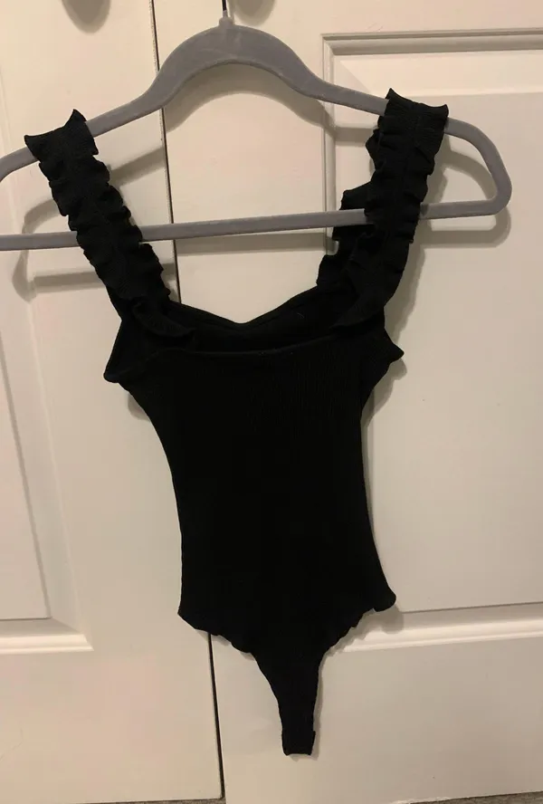 Hazel Boutique Black Wild Fox Bodysuit. - Image 2