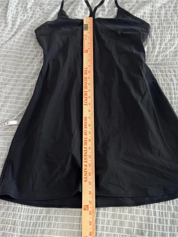 Outdoor Voices Exercise Black Mini Dress Built in‎ Shorts Size L athleisure chic - Image 5
