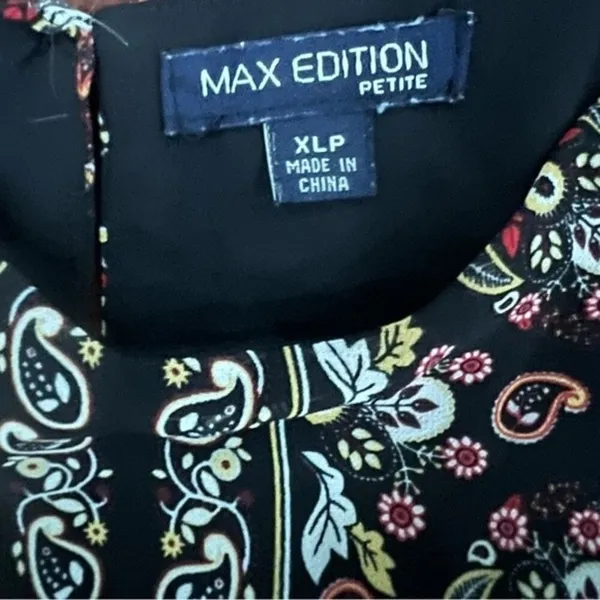Max edition paisley print tank blouse top size XLP - Image 4