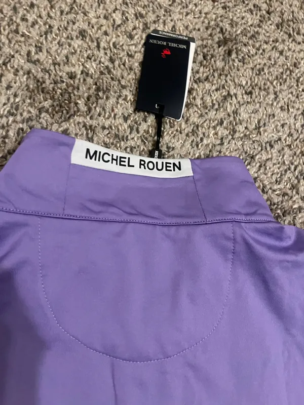 Michel Rouen Stay stylish on the course with this sleek purple golf vest. Perfect for layering, it offers comfort and flexibility for every swing. - Image 9