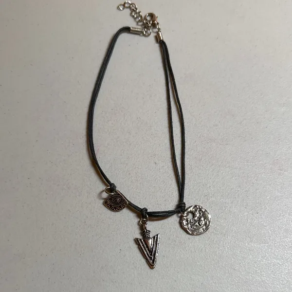 Silver Charm Necklace with arrowhead - Image 2