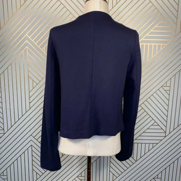 Boden Ponte Knit Jacket in‎ Navy Blue WQ077 Size 6 - Image 5