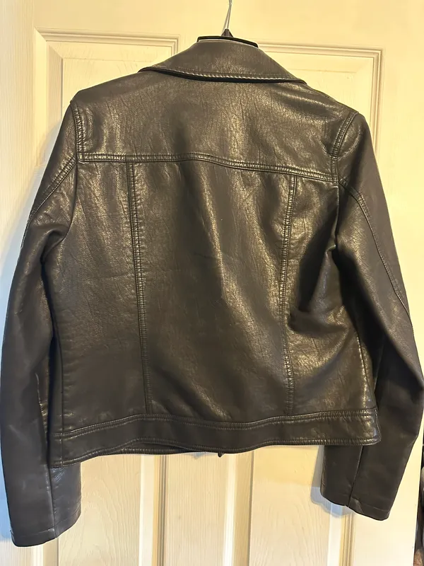 Topshop Leather Moto Jacket - Image 3