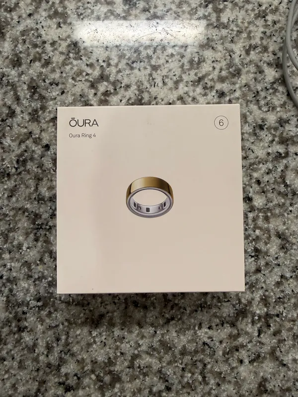 Gold Oura Ring 4 Size 6 - Image 5