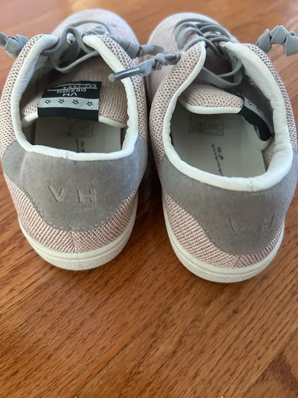 Vintage Havana pale pink and Gray Women's Sneakers - Image 4