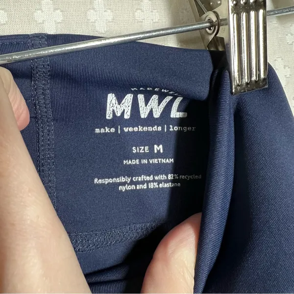 Madewell MWL Dark Blue High Rise Leggings Activewear‎ Sporty Athleisure - Image 4