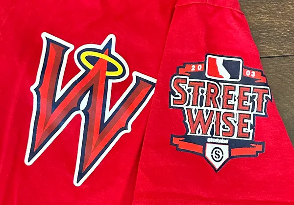 Streetwise 2003 Baseball Men’s Button Up Jersey West Coast Halo-Medium - Image 3
