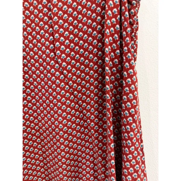 Brandy Melville Red Floral Mini Dress Open Back Tie Spaghetti Strap Boho XS S - Image 5