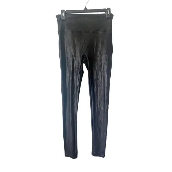 Spanx Black‎ Faux Leather Leggings Size Large - Image 3