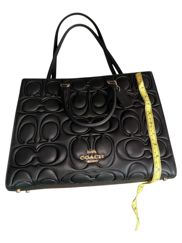 NWT Coach Maggie Large Tote Bag In Signature Leather Black 100% Authentic - Image 11