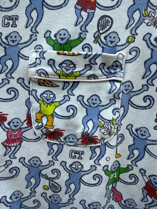 Roller Rabbit CT Greenwich Monkey Polo Pajama Top Size Small Limited Edition EUC - Image 3