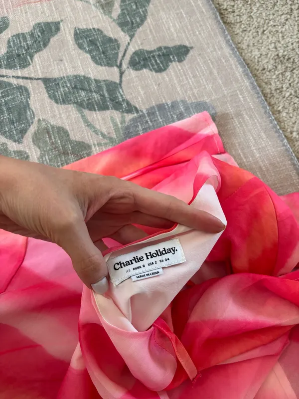 Charlie Holiday Pink Maxi Dress - Image 5