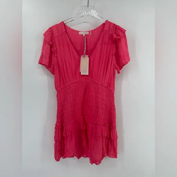 Love Shack Fancy- Rena Dress- Watermelon Ice size large‎ NWT - Image 3