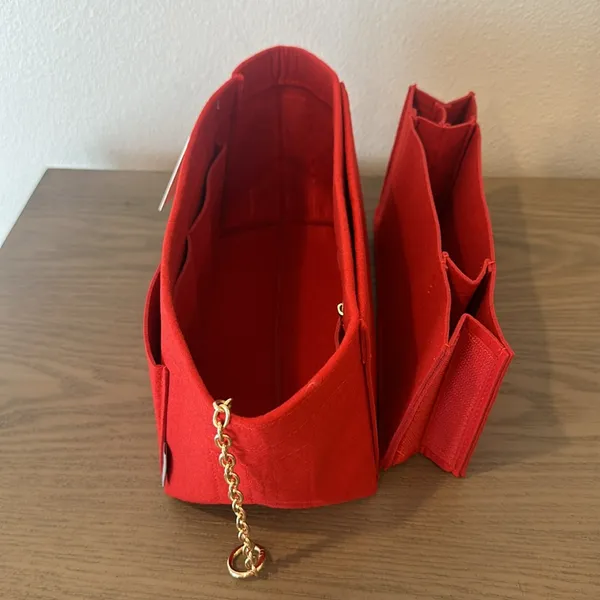 NWT Red Felt Purse Insert - Image 4