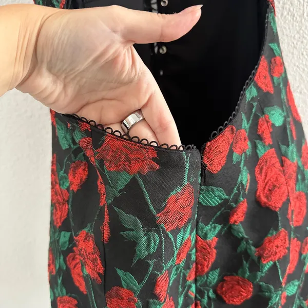 For Love and Lemons Victoria's Secret Floral Viviene Corset Mini Dress Medium - Image 5