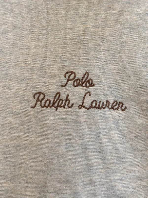 Polo Ralph Lauren Cream Oversized Hoodie Size Medium Embroidered - Image 5