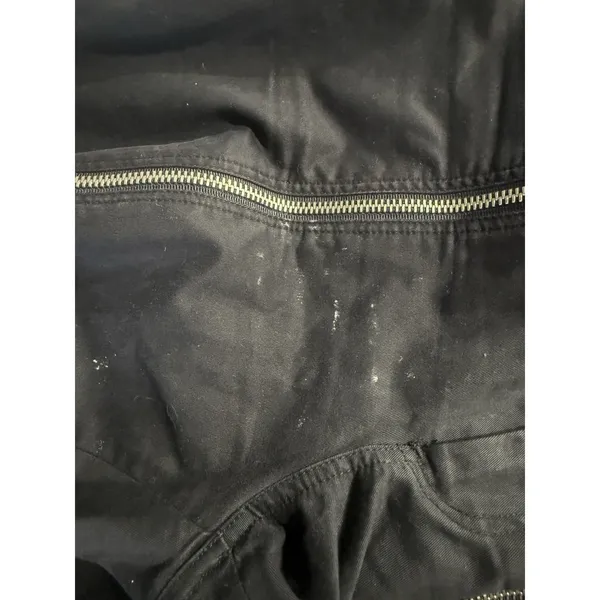 ALC Zipper Pants Flare Black High Rise Adjustable‎ Button Grunge Women's Size 2 - Image 4