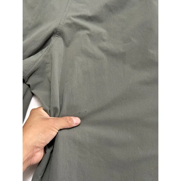 Lululemon Women's Green Stretch Woven Wide Leg High Rise Pants Size Medium - Image 5