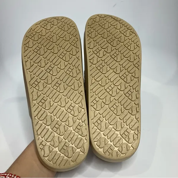 Freedom Moses sandals 2‎ strap slides slip on tan size 10-10.5 - Image 6