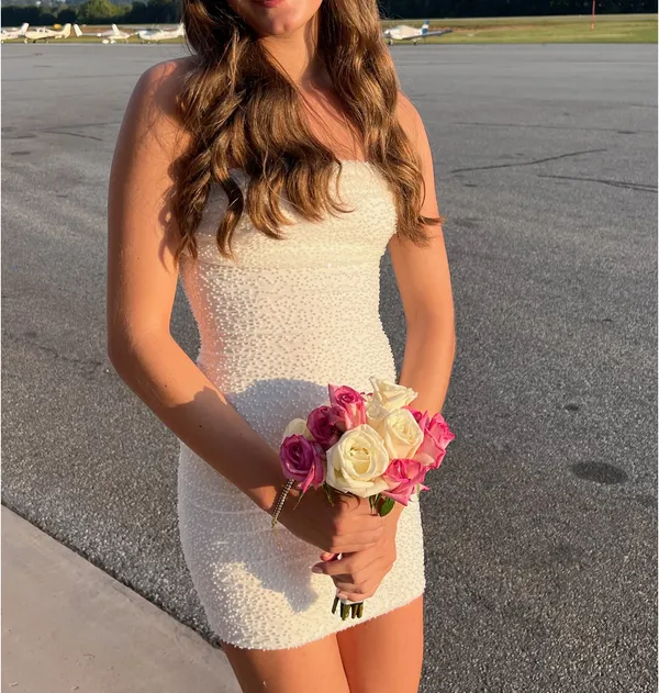 Windsor White Strapless Dress - Image 2