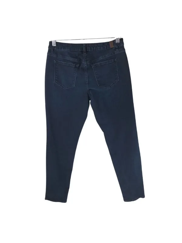 Simply Vera Wang Womens Skinny Jeans Mid Rise Stretch Pockets Dark Wash Denim 8 - Image 2