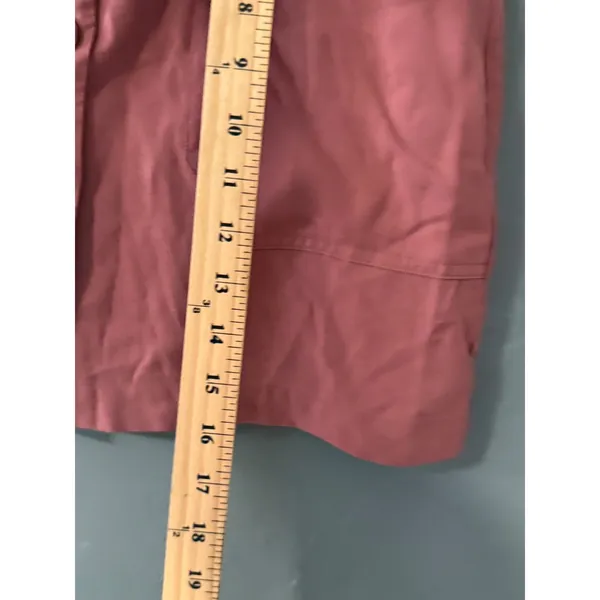Abercrombie & Fitch Rose Lyocell Button Front Mini Skirt Tie Waist‎ Small Preppy - Image 5