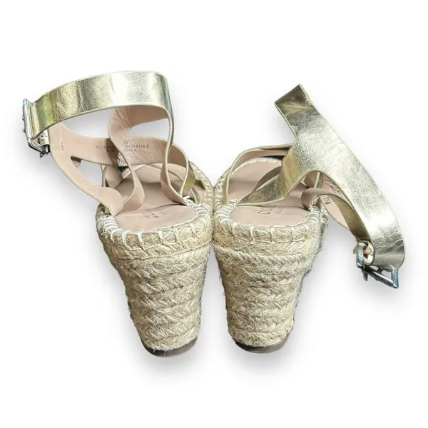 Charles David Womens Gold Espadrilles Size 7.5‎ - Image 3