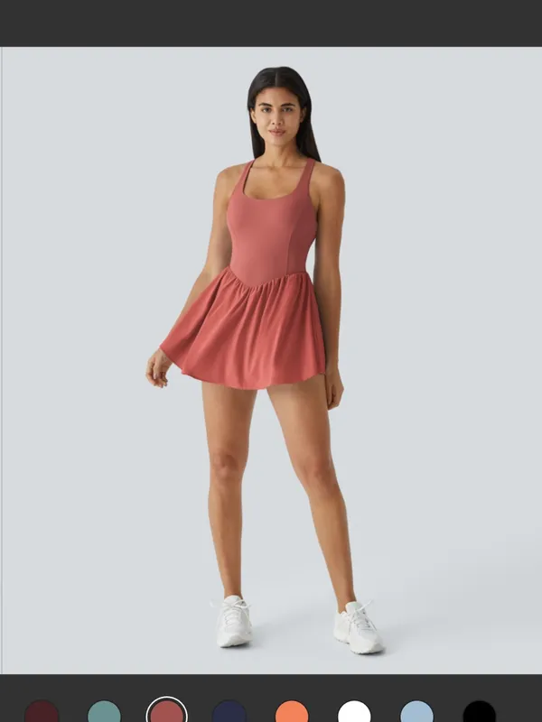 Halara Breezeful™ Corset 2-in-1 Pocket Mini Quick Dry Flowy Pickleball Active - Image 7